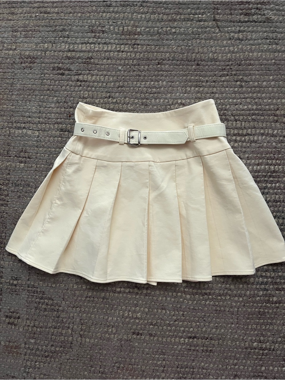 Nasty Gal Belted Pleated Mini Skirt